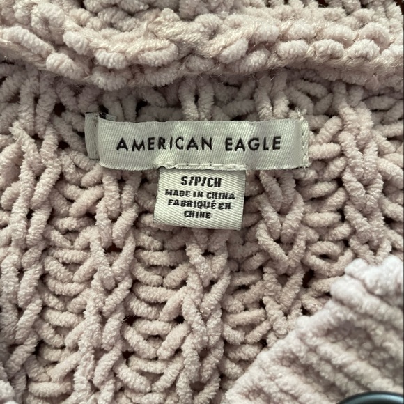American Eagle - Pink Knitted Crop Sweater - Picture 3 of 3